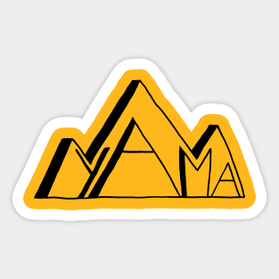 Yama Mountains Sticker